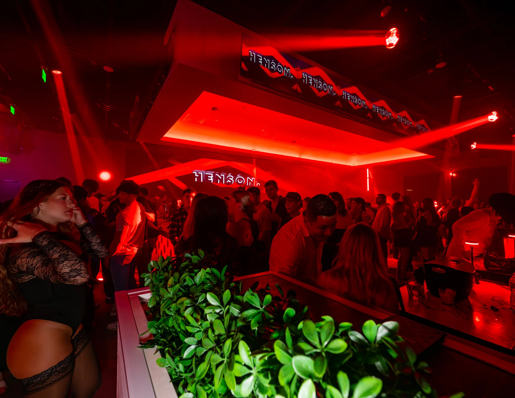 Heights Social production and lighting setup